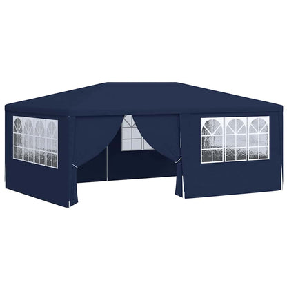 Gazebo Professionale con Pareti 4x6 m Blu 90 g/m² | homemem39
