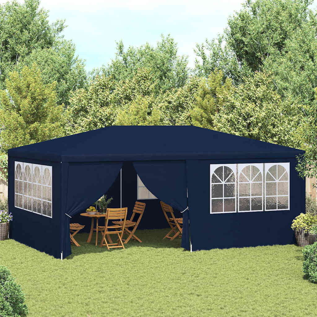 Gazebo Professionale con Pareti 4x6 m Blu 90 g/m² | homemem39