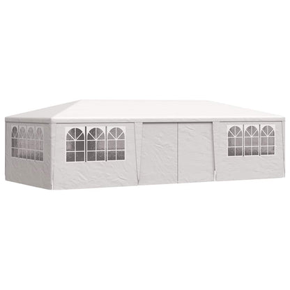 Gazebo Professionale con Pareti 4x9 m Bianco 90 g/m² | homemem39