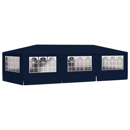 Gazebo Professionale con Pareti 4x9 m Blu 90 g/m² | homemem39
