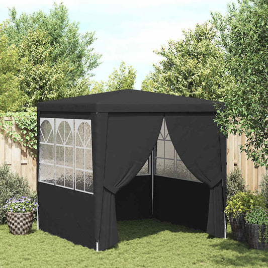 Gazebo Professionale con Pareti 2x2 m Antracite 90 g/m²
