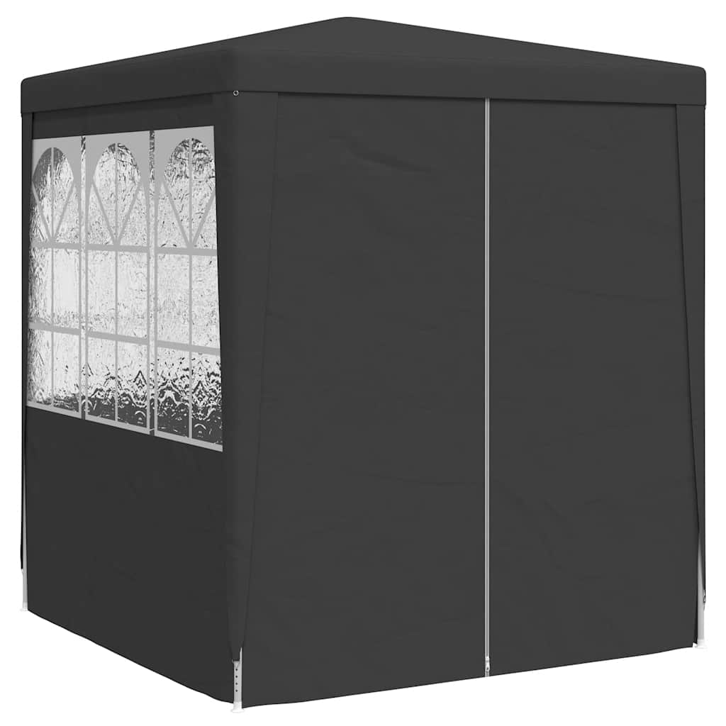 Gazebo Professionale con Pareti 2x2 m Antracite 90 g/m² | homemem39