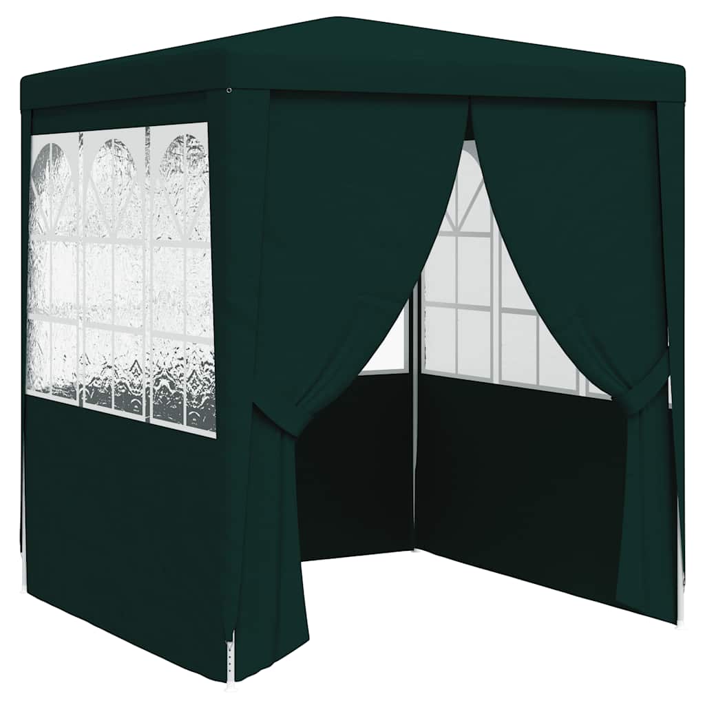 Gazebo Professionale con Pareti 2x2 m Verde 90 g/m² | homemem39