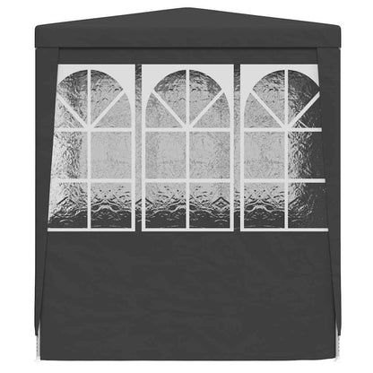 Gazebo Professionale con Pareti 2,5x2,5 m Antracite 90 g/m² | homemem39