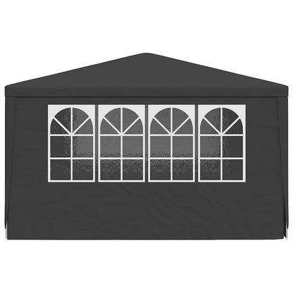 Gazebo Professionale con Pareti 4x4 m Antracite 90 g/m² | homemem39