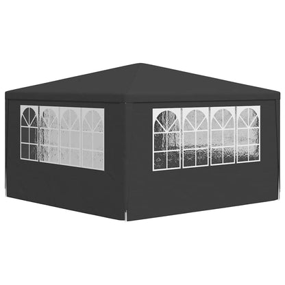 Gazebo Professionale con Pareti 4x4 m Antracite 90 g/m² | homemem39