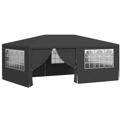 Gazebo Professionale con Pareti 4x6 m Antracite 90 g/m² | homemem39