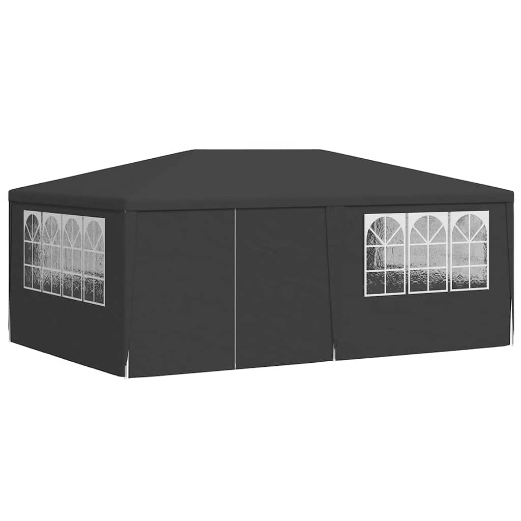Gazebo Professionale con Pareti 4x6 m Antracite 90 g/m² | homemem39