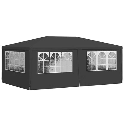 Gazebo Professionale con Pareti 4x6 m Antracite 90 g/m² | homemem39