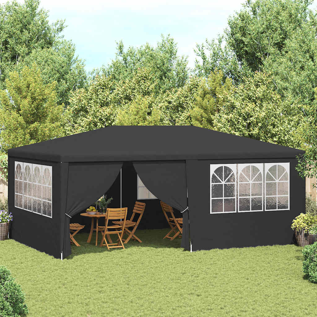 Gazebo Professionale con Pareti 4x6 m Antracite 90 g/m² | homemem39