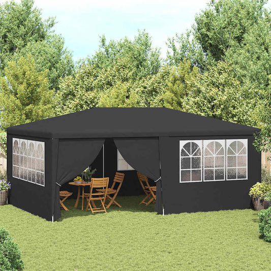 Gazebo Professionale con Pareti 4x6 m Antracite 90 g/m² | homemem39