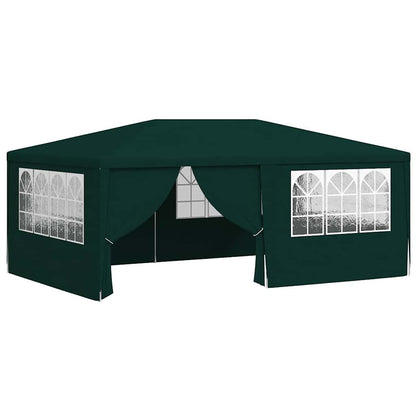 Gazebo Professionale con Pareti 4x6 m Verde 90 g/m²
