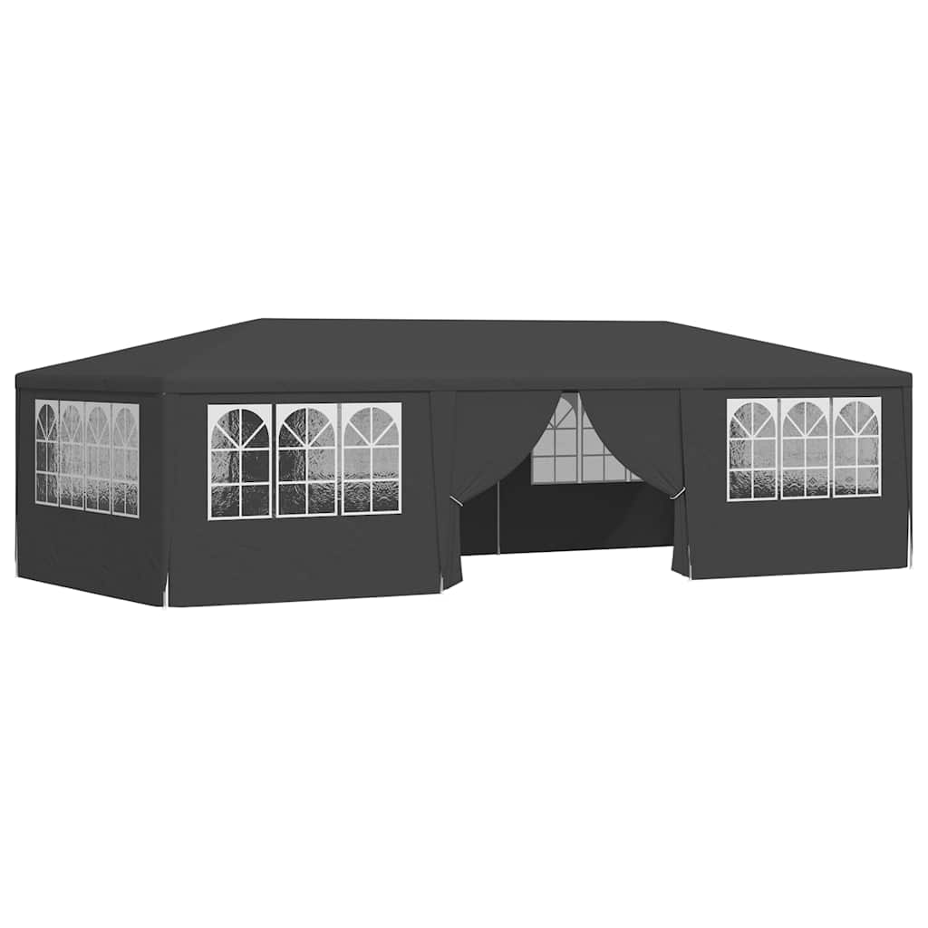 Gazebo Professionale con Pareti 4x9 m Antracite 90 g/m² | homemem39
