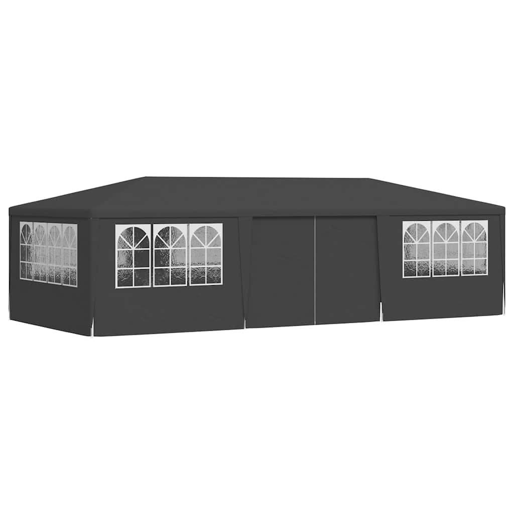Gazebo Professionale con Pareti 4x9 m Antracite 90 g/m² | homemem39