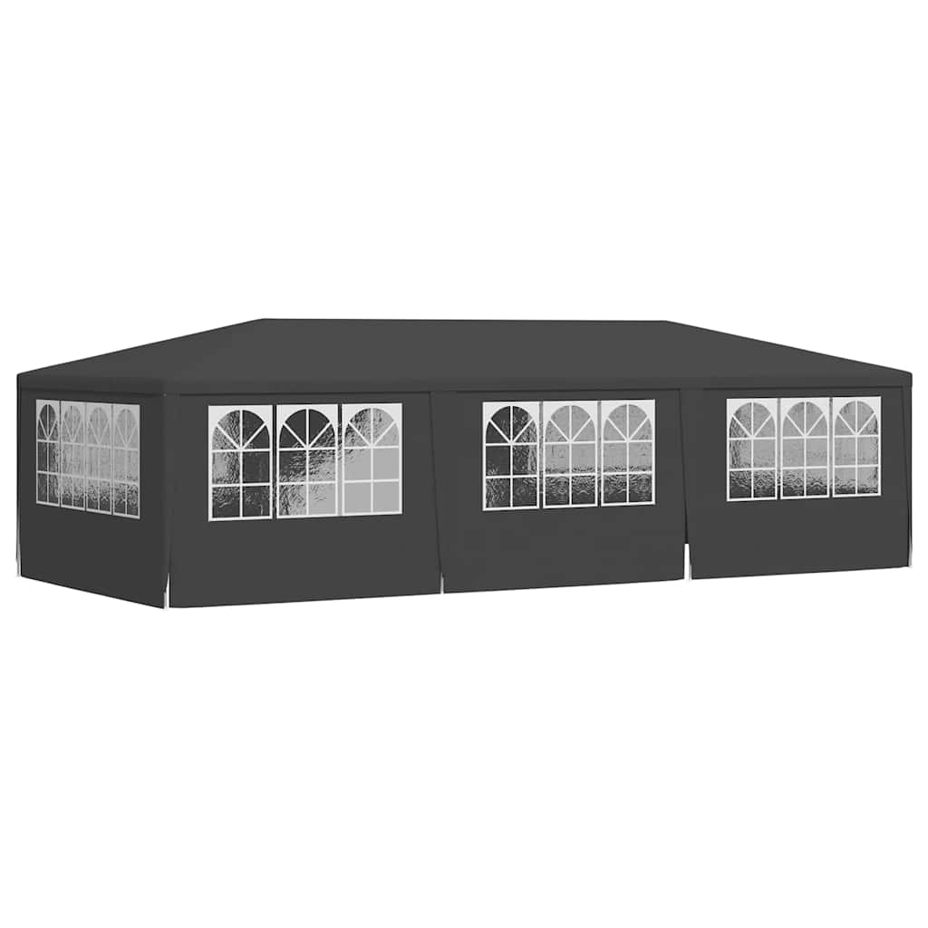 Gazebo Professionale con Pareti 4x9 m Antracite 90 g/m² | homemem39