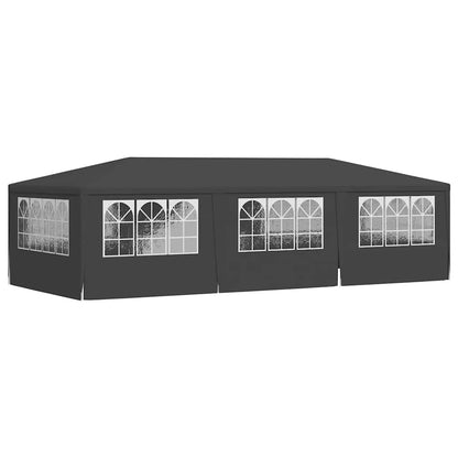 Gazebo Professionale con Pareti 4x9 m Antracite 90 g/m² | homemem39