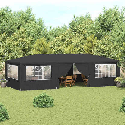 Gazebo Professionale con Pareti 4x9 m Antracite 90 g/m² | homemem39
