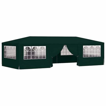 Gazebo Professionale con Pareti 4x9 m Verde 90 g/m² | homemem39