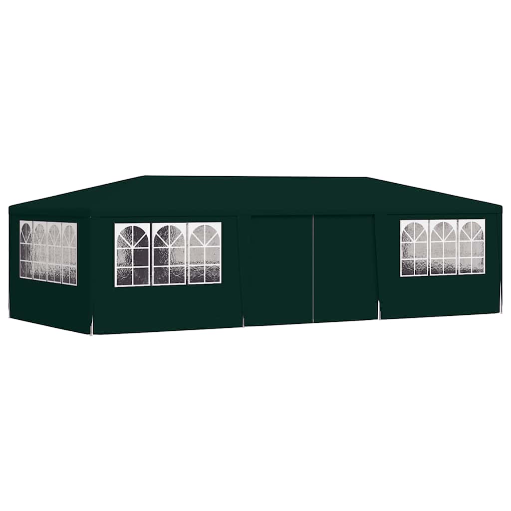 Gazebo Professionale con Pareti 4x9 m Verde 90 g/m² | homemem39