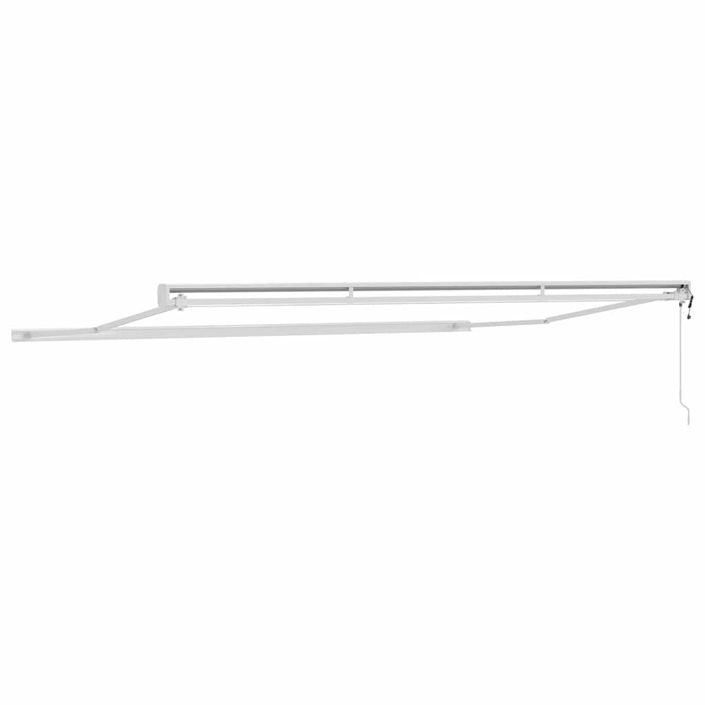 Tenda da Sole Bianco 5 x 3 m Metallo