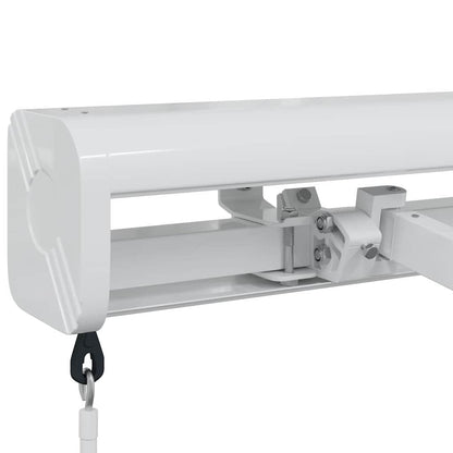 Tenda da Sole Bianco 5 x 3 m Metallo