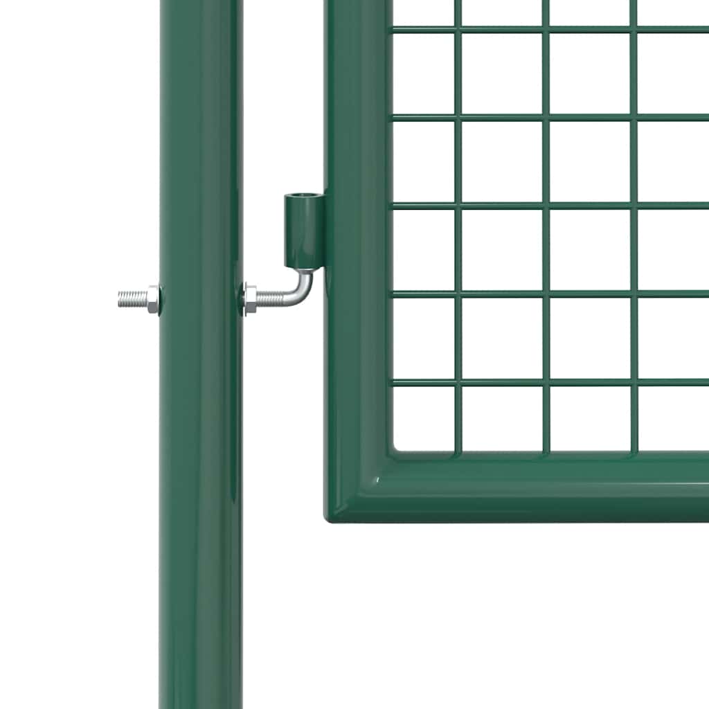 Cancello per Recinzione in Acciaio 100x125 cm Verde - homemem39