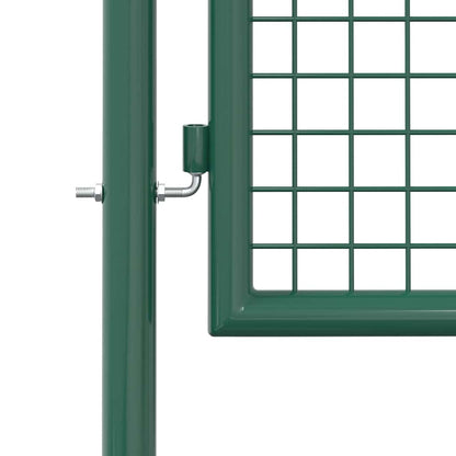 Cancello per Recinzione in Acciaio 100x125 cm Verde - homemem39