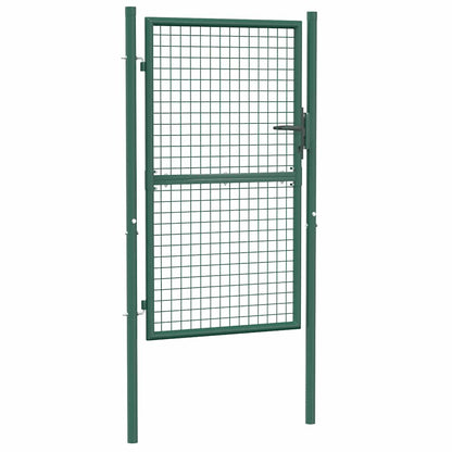Cancello per Recinzione in Acciaio 100x150 cm Verde | homemem39