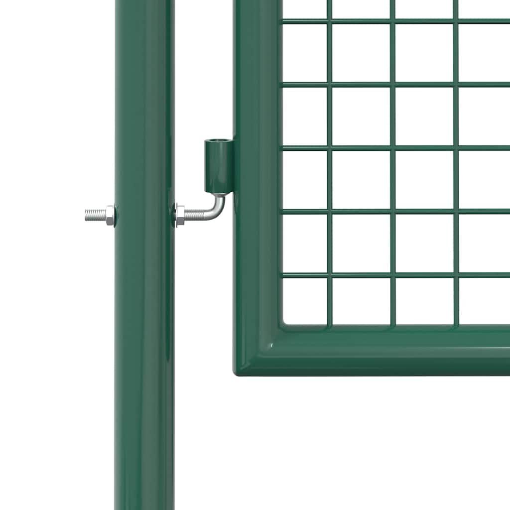 Cancello per Recinzione in Acciaio 100x150 cm Verde | homemem39
