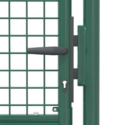 Cancello per Recinzione in Acciaio 100x175 cm Verde | homemem39