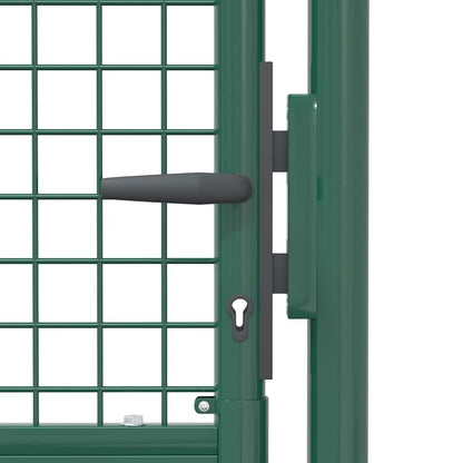 Cancello per Recinzione in Acciaio 100x200 cm Verde | homemem39