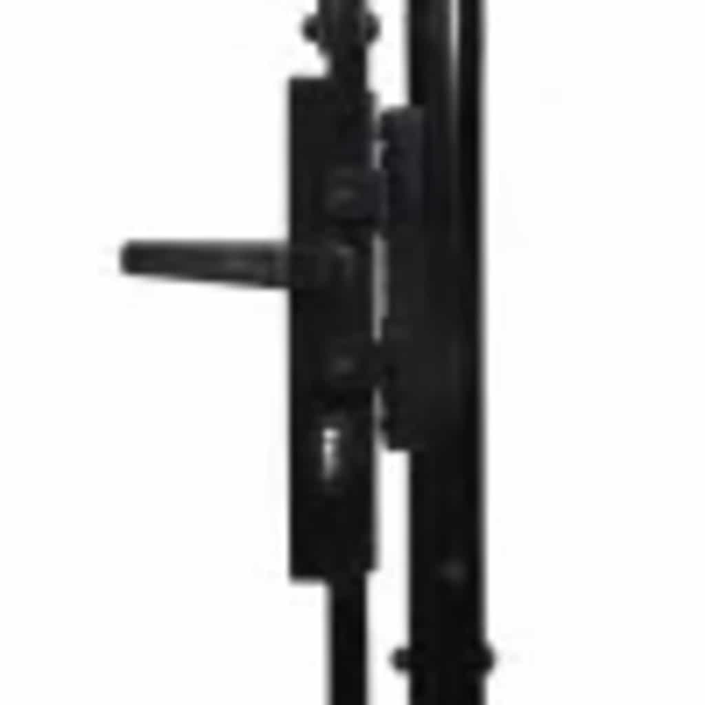 Cancello per recinzione Woerden Doppia porta con punta superiore 299,5x249,5 cm | homemem39