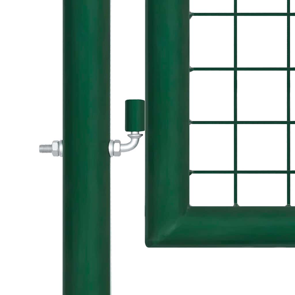 Cancello da Giardino in Rete di Acciaio 400x100 cm Verde | homemem39