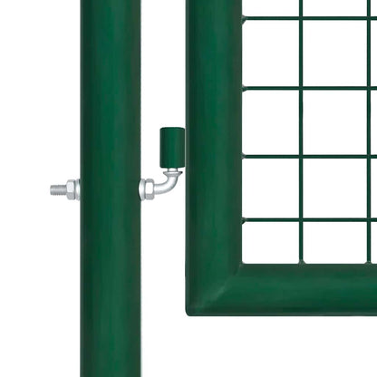 Cancello da Giardino in Rete di Acciaio 400x100 cm Verde | homemem39