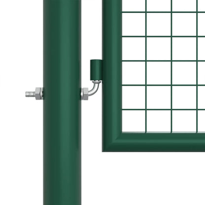 Cancello da Giardino a Rete in Acciaio 390x125 cm Verde - homemem39