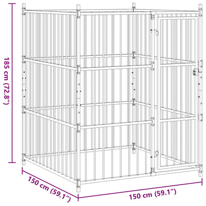 Canile da Esterno 150x150x185 cm | homemem39