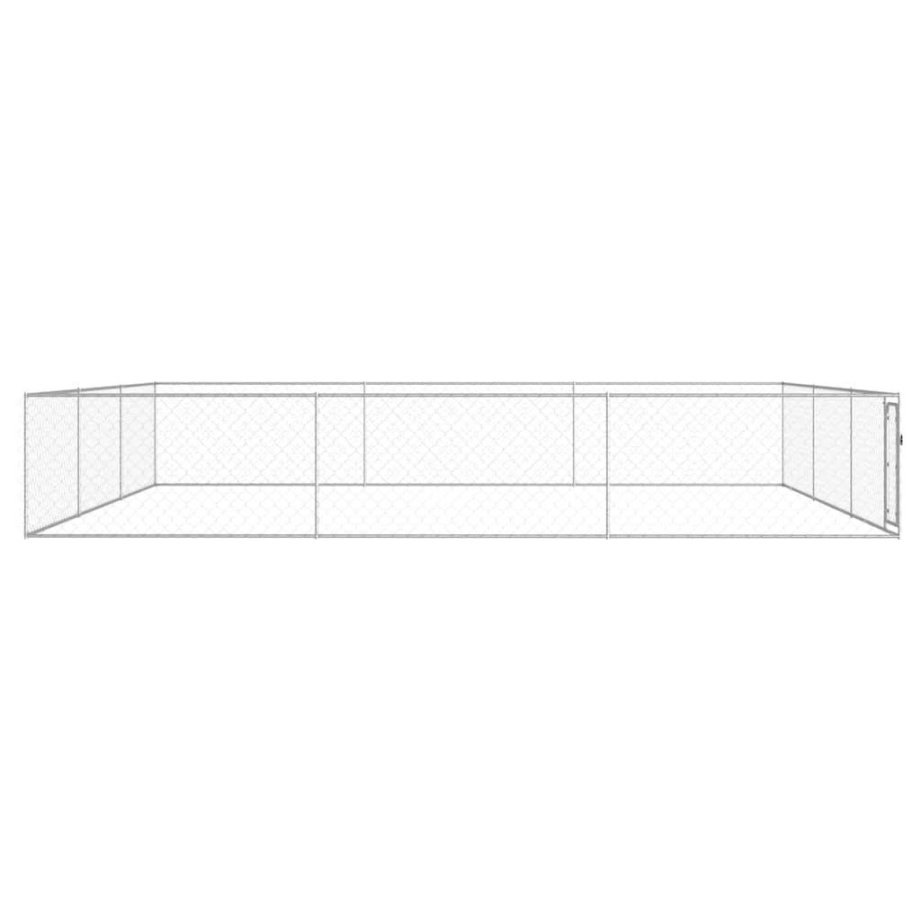 Canile da Esterno in Acciaio Zincato 6x6x1 m | homemem39