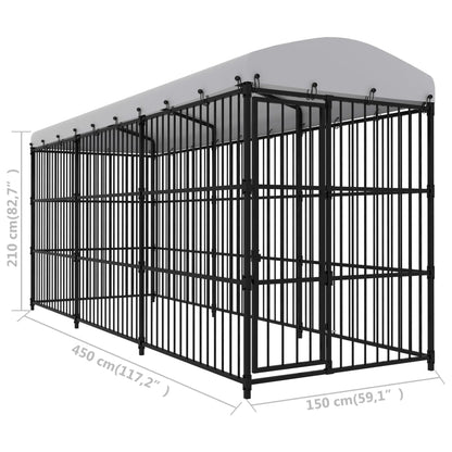 Canile da Esterno con Tetto 450x150x210 cm | homemem39