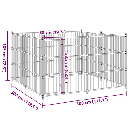 Canile da Esterno 300x300x185 cm | homemem39