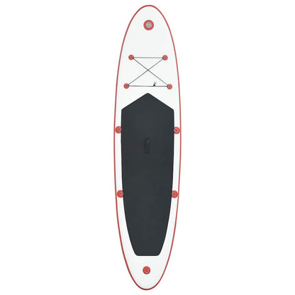 Set Tavola da SUP e Surf Gonfiabile Rosso e Bianco - homemem39