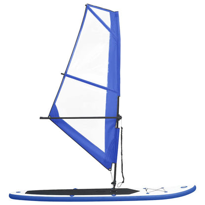 Set Tavola Gonfiabile da SUP con Vela Blu e Bianco - homemem39