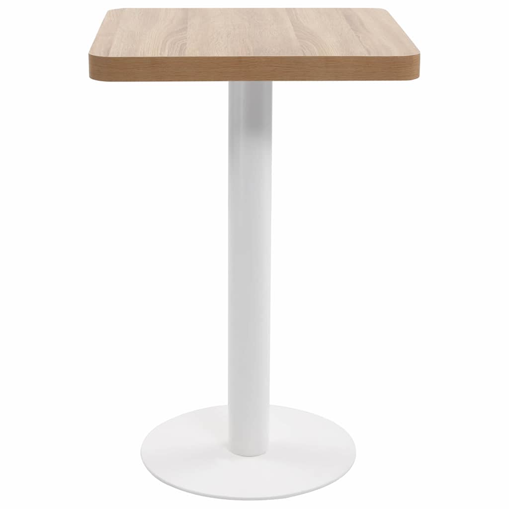 Tavolo da Bistrot Marrone Chiaro 50x50 cm in MDF | homemem39