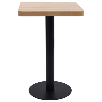 Tavolo da Bistrot Marrone Chiaro 50x50 cm in MDF | homemem39