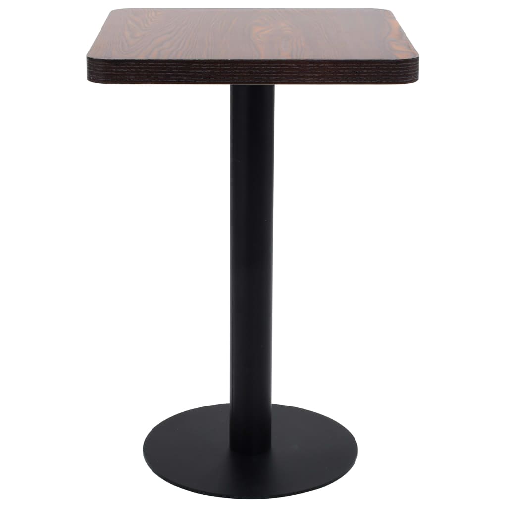 Tavolo da Bistrot Marrone Scuro 50x50 cm in MDF | homemem39