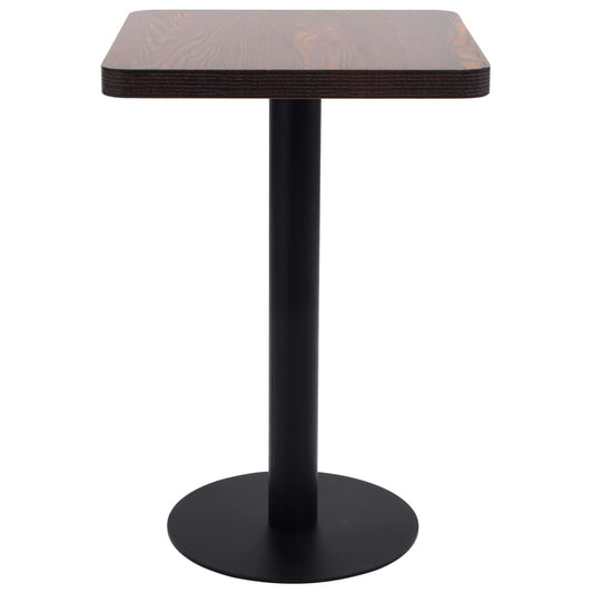 Tavolo da Bistrot Marrone Scuro 50x50 cm in MDF | homemem39