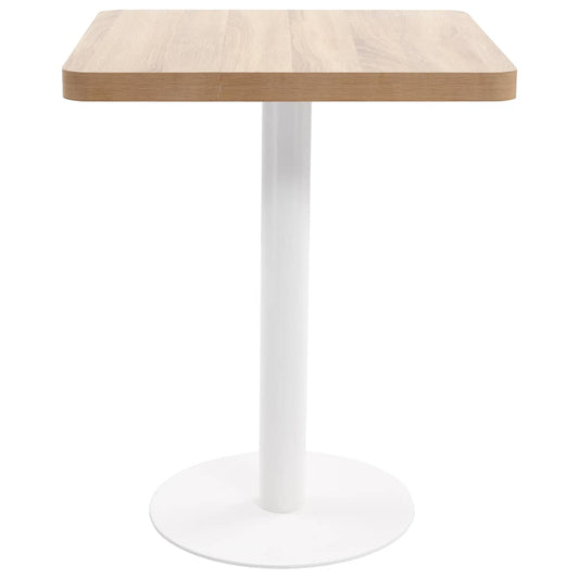 Tavolo da Bistrot Marrone Chiaro 60x60 cm in MDF | homemem39