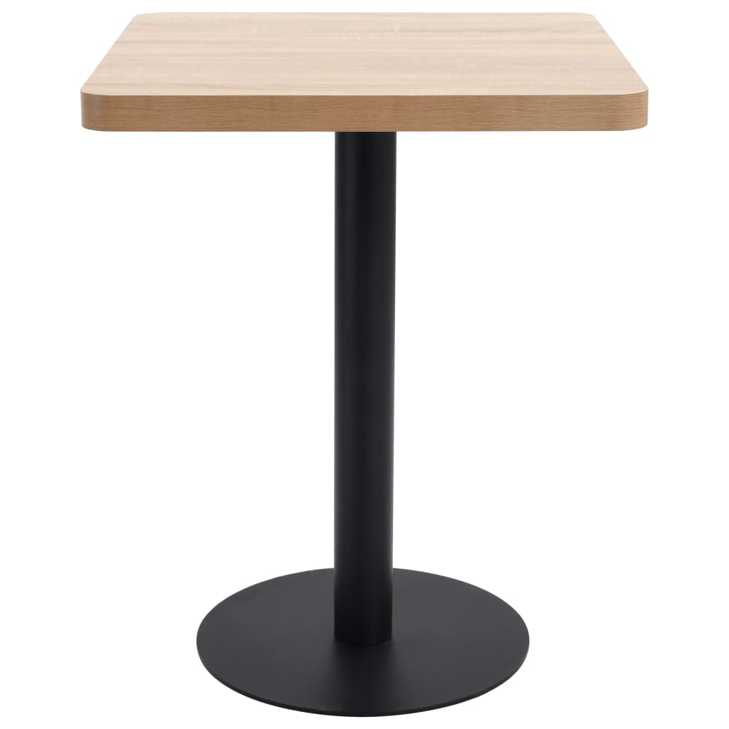 Tavolo da Bistrot Marrone Chiaro 60X60 cm in MDF | homemem39