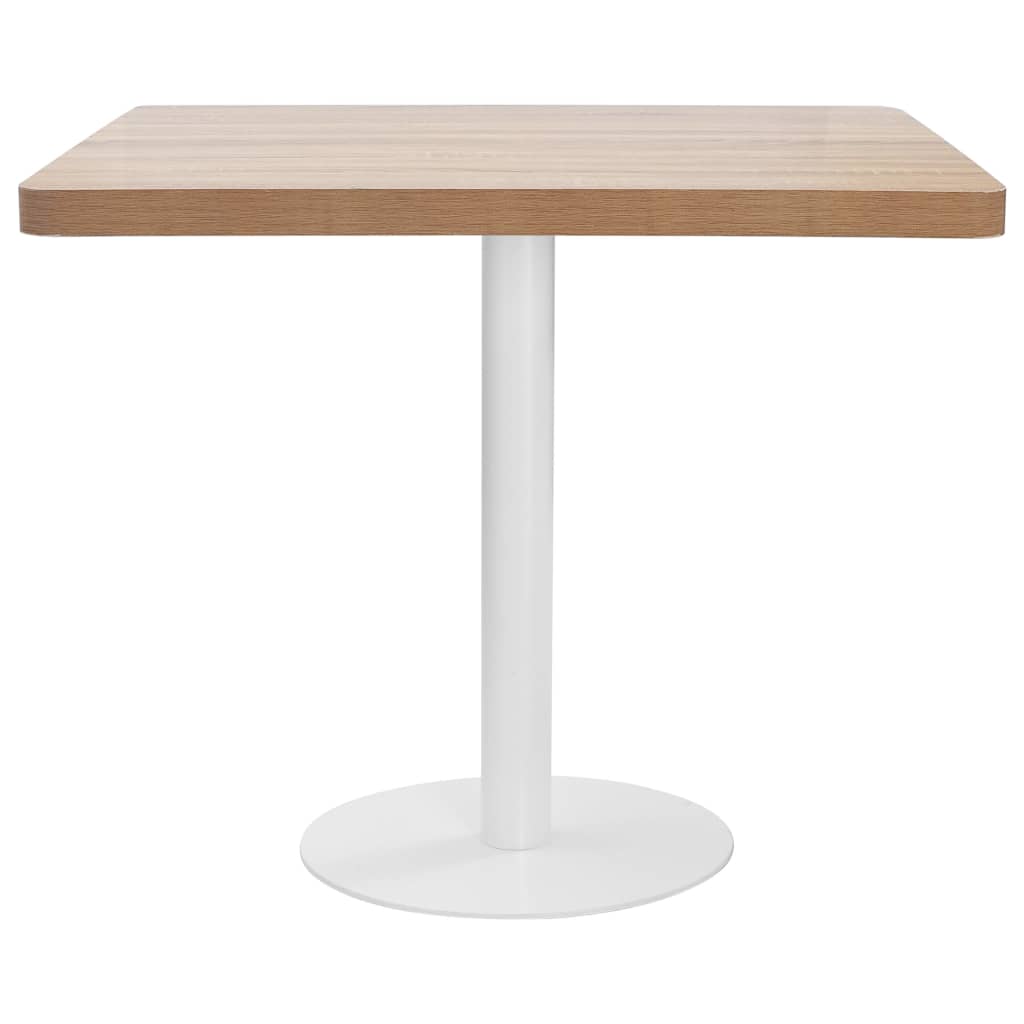 Tavolo da Bistrot Marrone Chiaro 80x80 cm in MDF | homemem39