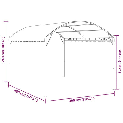 Tendalino Parasole 3x4 m Antracite | homemem39
