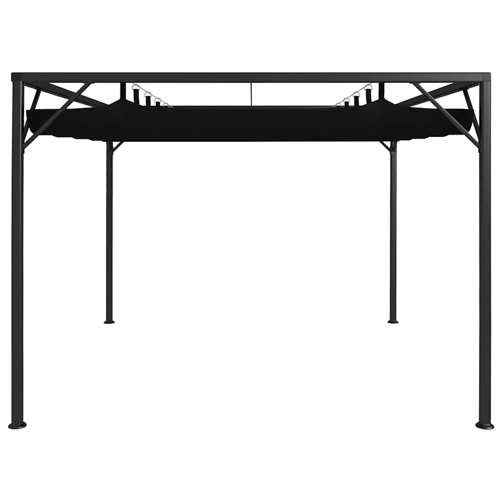 Gazebo da Giardino con Tetto a Scomparsa 3x3 m Antracite | homemem39